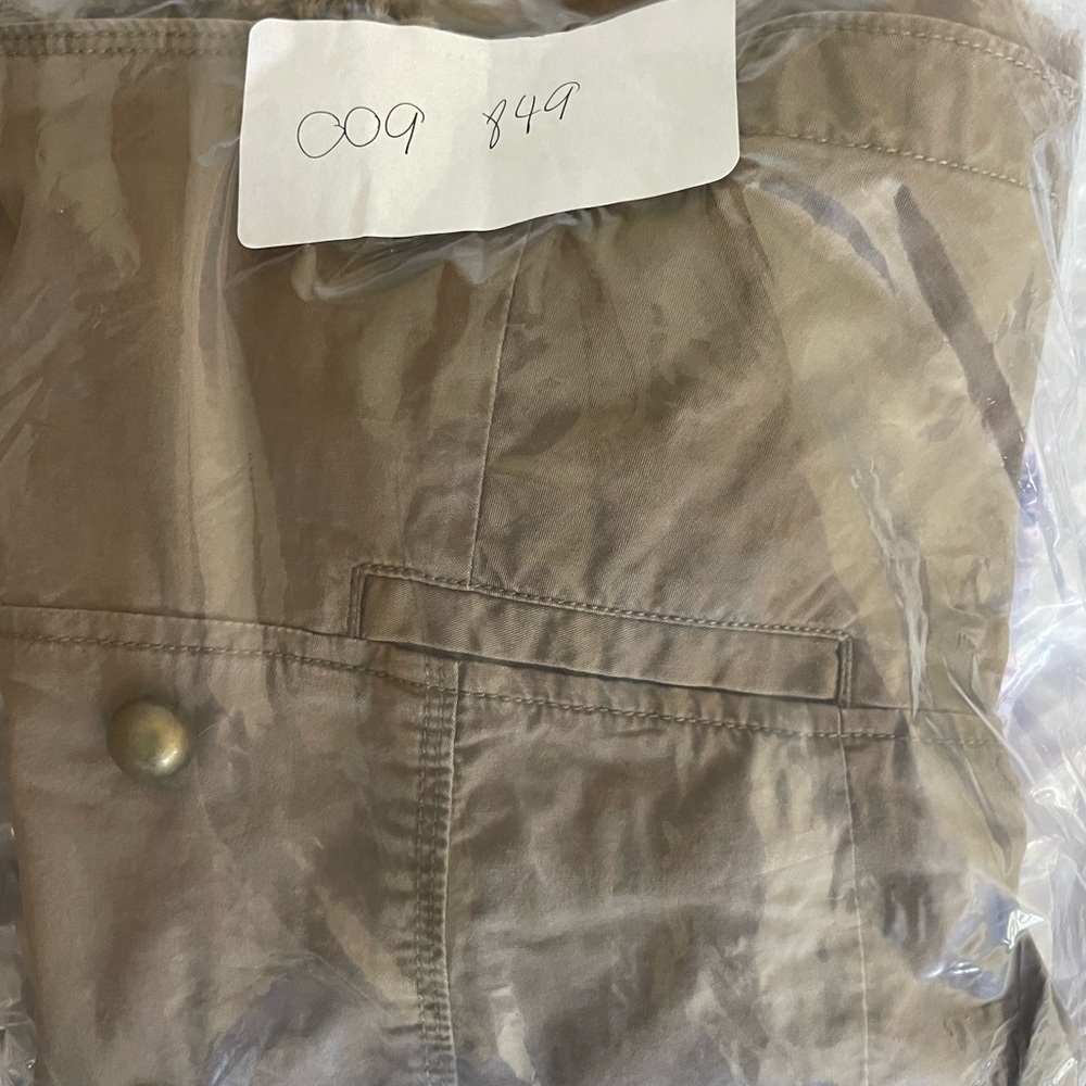 LOFT Brown/Green Double-Breasted Utility Jacket - image 5